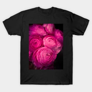 Pink Flowers Floral Garden Plants T-Shirt